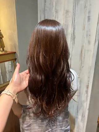 ロング ブリーチ無しWカラー mana🎀🤍のヘアスタイル