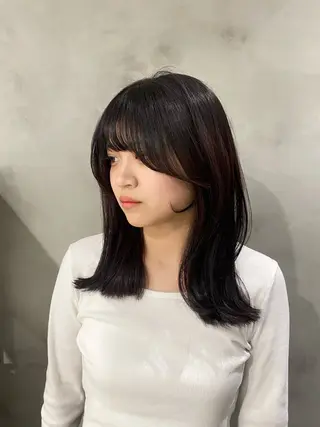 ミディアム 【Mimosa】 Irohaのヘアスタイル