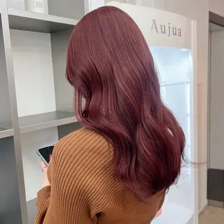 ミディアム カラー 🍒暖色✖️レイヤー ／Haruna🍒のヘアスタイル