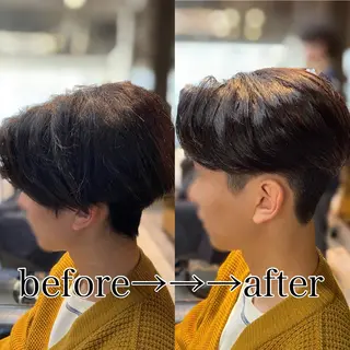 メンズ センターパート 川島爽楽のヘアスタイル