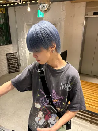 ショート カラー 🌈難波🌈ベージュ カラー【ヒロム】のヘアスタイル