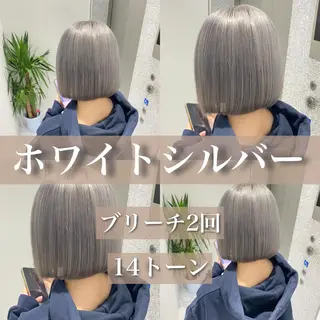 ショート カラー ✨透明感、艶髪ヘア✨ 韓国ヘア特化💖のヘアスタイル