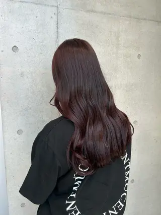 ロング カラー ヘアアレンジ 🍎艶モテカラー🍎 カリンのヘアスタイル