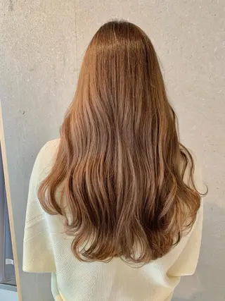 ロング カラー 縮毛矯正×艶カラー /中村勇太のヘアスタイル