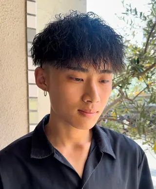 パーマ メンズ 年間2000名担当◎ パーマ職人/仲原佑樹のヘアスタイル