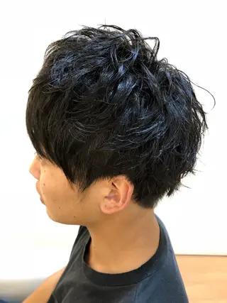 ショート パーマ メンズ メンズカット 三村洸斗のヘアスタイル