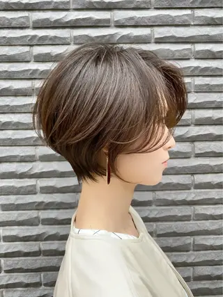 ショート 透明感カラー ふうか　渋谷のヘアスタイル