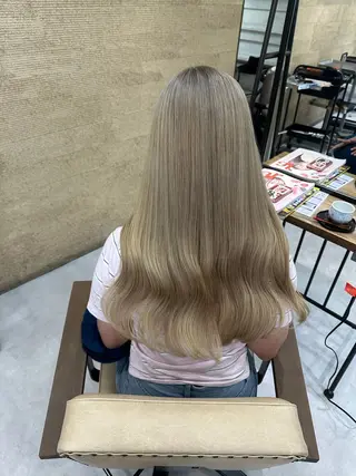 ロング カラー 髪質改善AUSTIN登戸所属・野村 一花 / 暖色 カラー / Wカラーのヘアスタイル