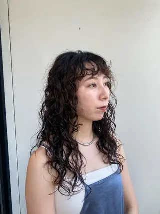 ロング 🖤🌀くるくる パーマ🌀🖤ayaのヘアスタイル