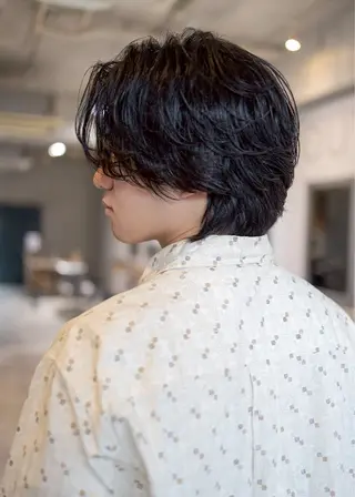 ミディアム メンズ HANGOUT ／久富のヘアスタイル