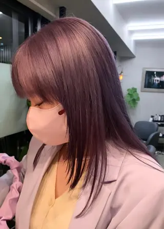セミロング カラー Haru/THREE …by velvetのヘアスタイル