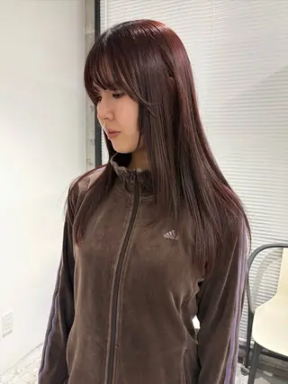 ロング カラー 原 菜帆のヘアスタイル