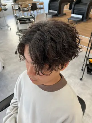 パーマ メンズ メンズパーマ/新潟/ 万代/高橋悠叶のヘアスタイル