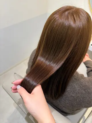 ミディアム 韓国ヘア・カラー 🩵SHIZUKUのヘアスタイル