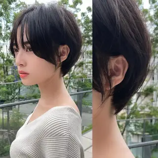 ショート カラー LucksiMie 銀座店所属・【韓国　レイヤー 髪質改善✨】かずのヘアスタイル