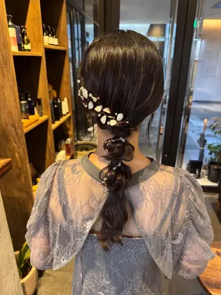 ヘアアレンジ オリーブ/グレージュ 💐🤍理保のヘアスタイル