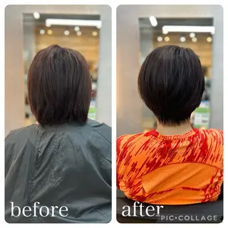 ショート Aguhair milo森山知幸のヘアスタイル