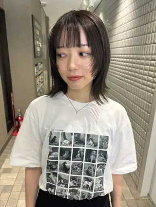 ミディアム 🌸インナーカラー 🌸藤井春華のヘアスタイル