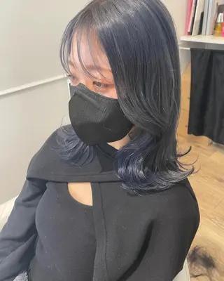 ミディアム カラー パーマ ヘアアレンジ メンズ キッズ ネイル マツエク・マツパ 🫧垢抜けヘア🫧 SHIORIのヘアスタイル