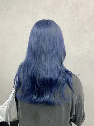 セミロング カラー ハイトーン・ブリーチ ムラ修正　八須　錬のヘアスタイル