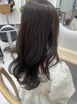 セミロング カラー 透明感カラー 🩰あさのヘアスタイル
