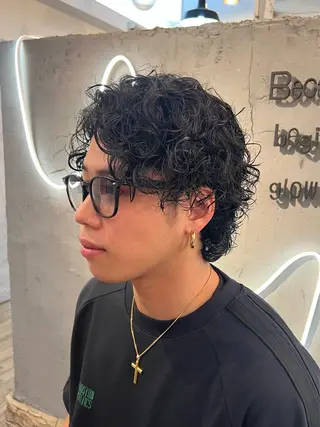 パーマ メンズ 似合わせカット💙 いぐち しょうた💙のヘアスタイル