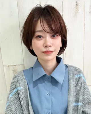 ショート 縮毛矯正/ショート/ レイヤー/畑中正敏のヘアスタイル