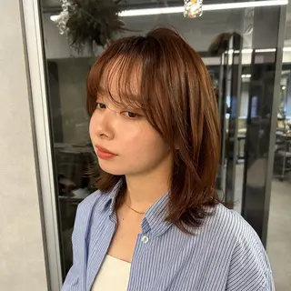 ミディアム 阿倍野/髪質改善 /縮毛矯正/坪田幸広のヘアスタイル