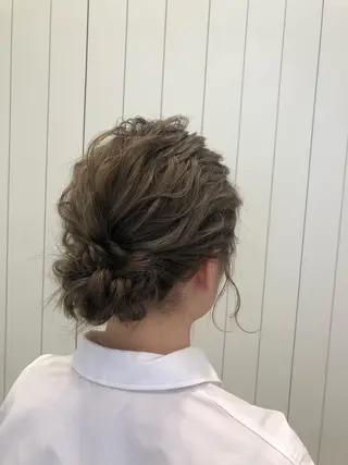 ミディアム ヘアアレンジ KANAMI日暮里 韓国ヘア・メイクのヘアスタイル