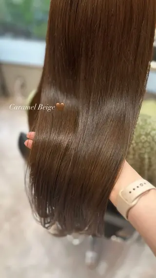 ロング 上品うるツヤ韓国ヘア 🤍Hanaのヘアスタイル