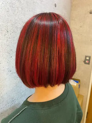 ミディアム カラー Ando Raycoのヘアスタイル