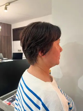 ショート デザインカット 加藤園のヘアスタイル