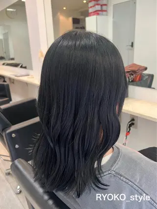 セミロング カラー パーマ ヘアアレンジ メンズ ワット 原宿のヘアスタイル