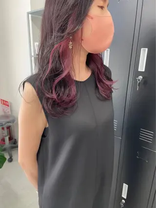 セミロング カラー ネイル マツエク・マツパ アイブロウ hair terra ce M奈良店のヘアスタイル