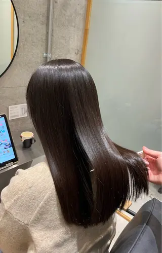 セミロング 透明感カラー/顔周り カット🎀ヒラバルのヘアスタイル
