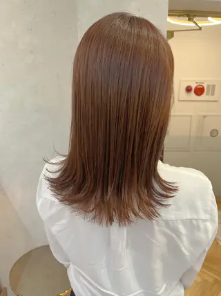 セミロング 透明感カラー│ レイヤーヘア中居美樹のヘアスタイル