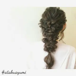 セミロング ヘアアレンジ ⭐️ アユミ⭐️のヘアスタイル