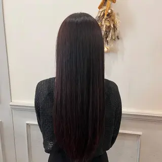 ロング カラー よしだ しおりのヘアスタイル