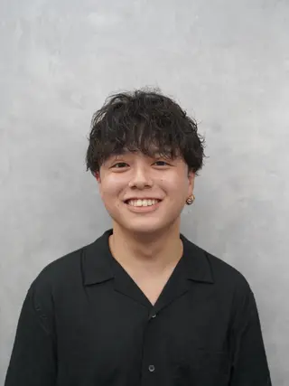 ミディアム メンズ パーマ メンズカット HARUMUのヘアスタイル