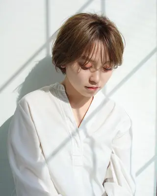 ショート La fith hair rond 立川店所属・kyosuke 透明感カラーのヘアスタイル