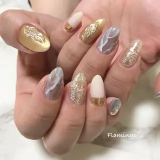 ネイル 40代からの爪を守る ×ケア重視サロン♡のネイルデザイン