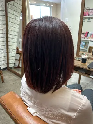 ショート カラー コヤナギ ラムのヘアスタイル