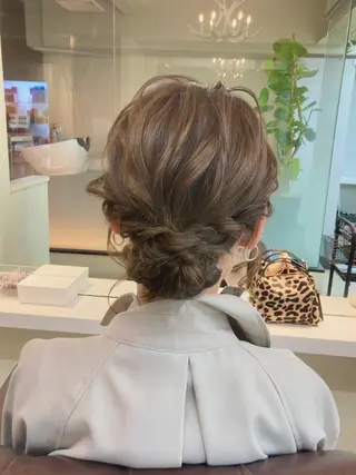 ミディアム ヘアアレンジ ヘアセット/エクステ cocoro🐹🎀のヘアスタイル