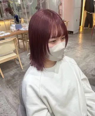セミロング 暖色/まろベージュ/ シカタユウカのヘアスタイル