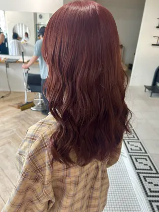 カラー ベージュ/ダブルカラ ー/新潟駅/青柳萌果のヘアスタイル