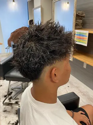 パーマ メンズ メンズ特化/パーマ/ フェードWATARUのヘアスタイル