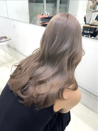セミロング カラー ヘアアレンジ 🍯傷ませないカラー 髪質改善🍯彪雅のヘアスタイル