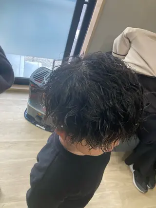 パーマ メンズ キッズ Hair room Leaのヘアスタイル