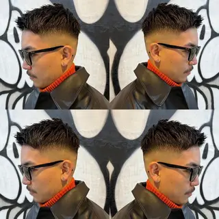 ショート メンズ ⚡️メンズパーマ特化 mens支持◎/忠地のヘアスタイル