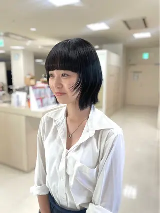 ショート 透明感ワンカラー 🎀髪質改善/AOのヘアスタイル
